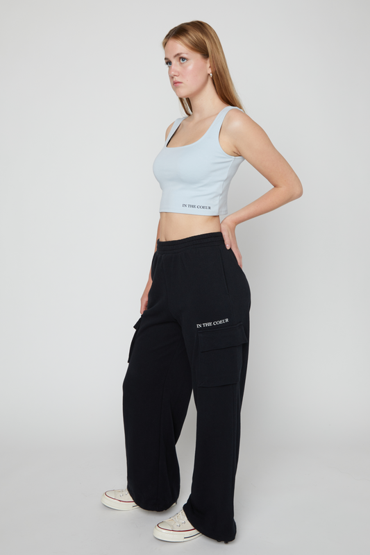 Black Coeur Cargo Sweatpants