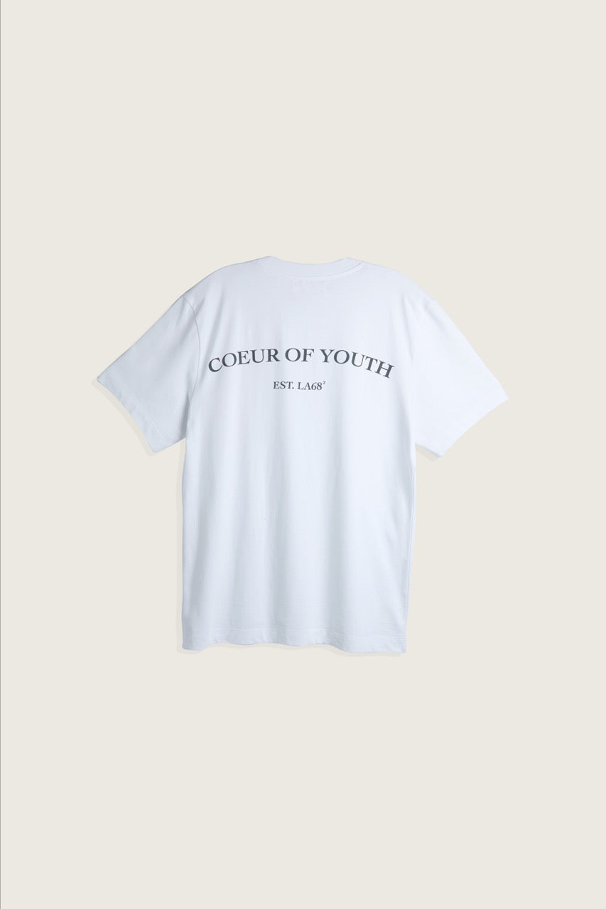 White Men's Graphic T-Shirt