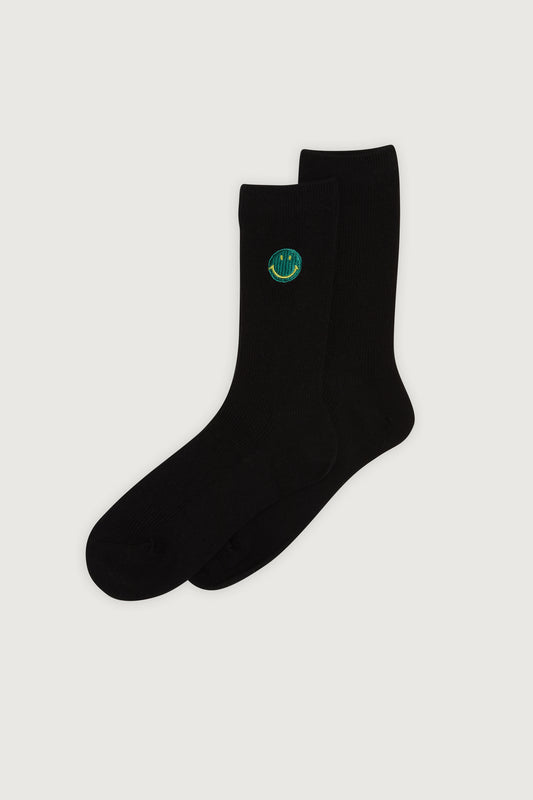 Smiley Socks Black
