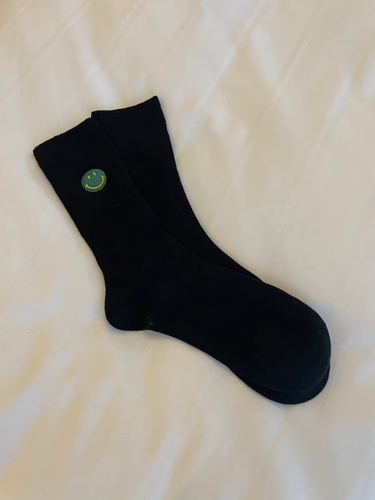 Smiley Socks Black