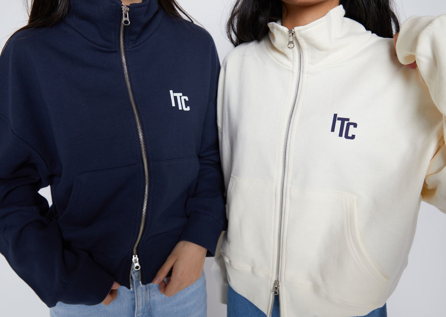 ITC Double Zip-up Navy