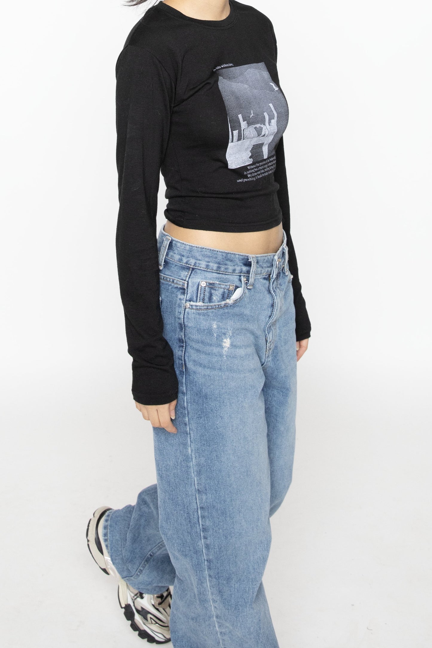 Graphic Black Long Sleeve