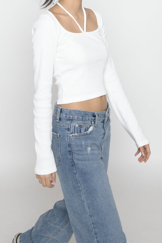 White Tie Long Sleeve