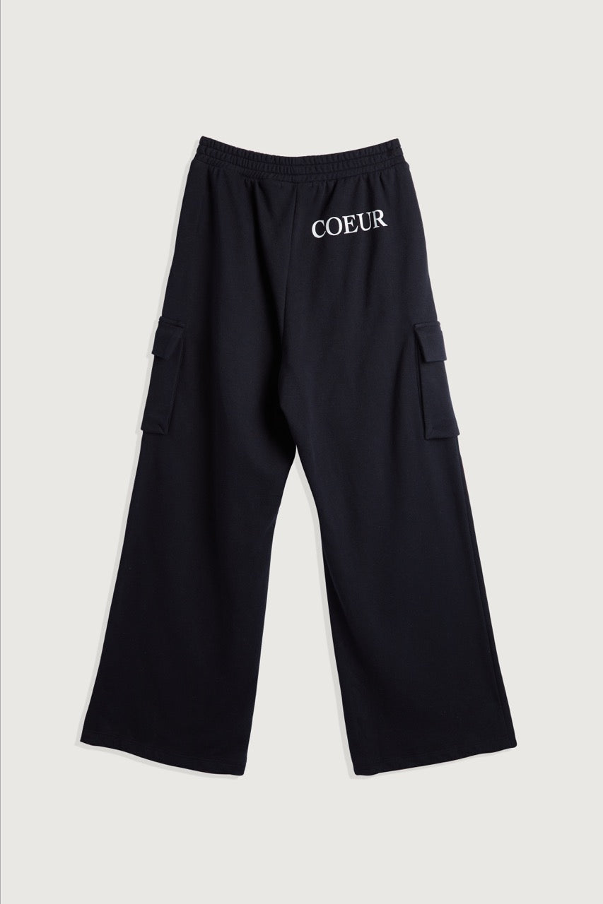 Black Coeur Cargo Sweatpants