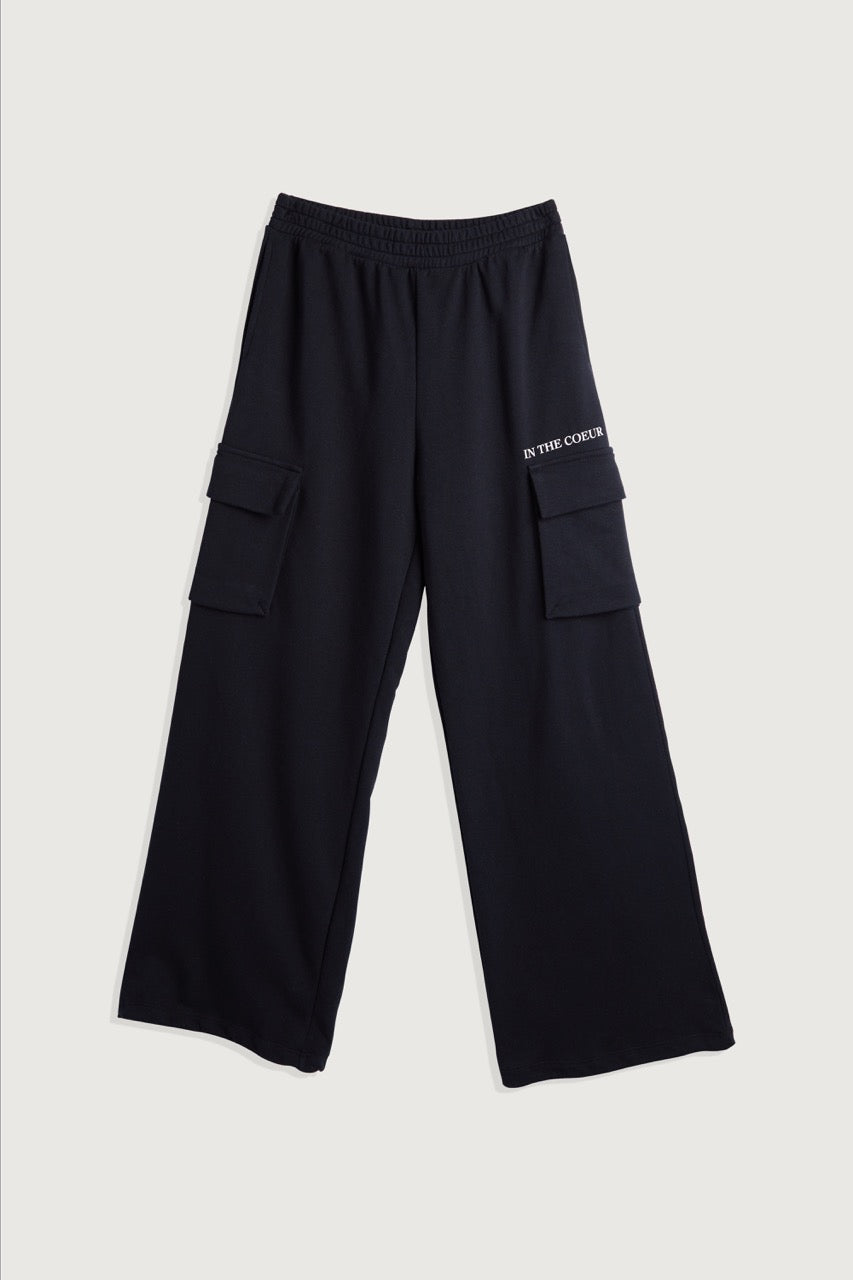 Black Coeur Cargo Sweatpants