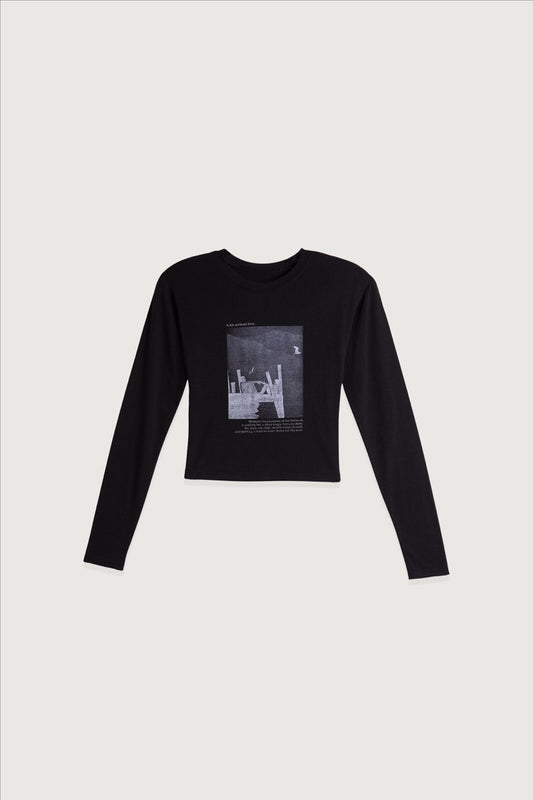 Graphic Black Long Sleeve