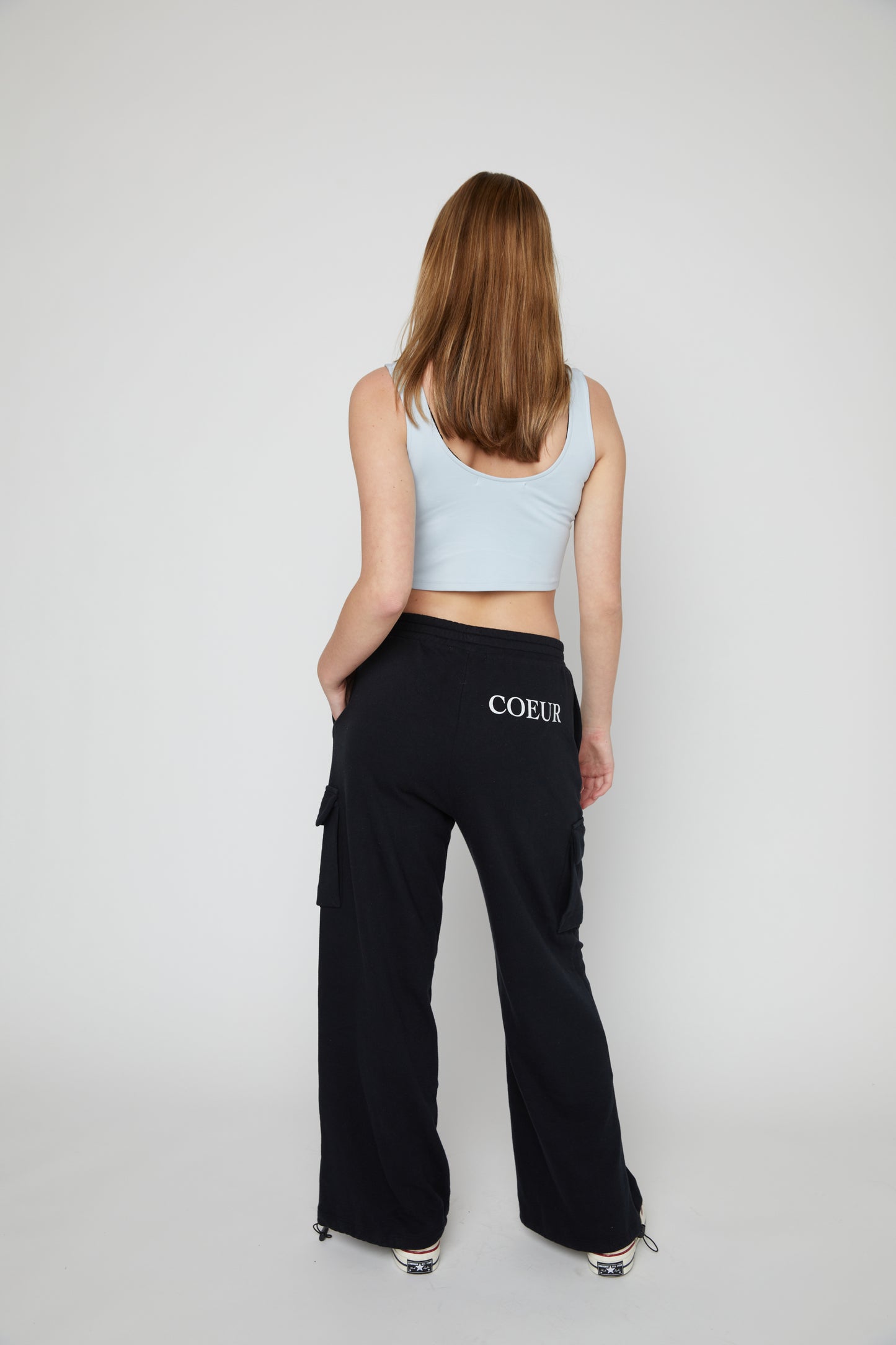 Black Coeur Cargo Sweatpants