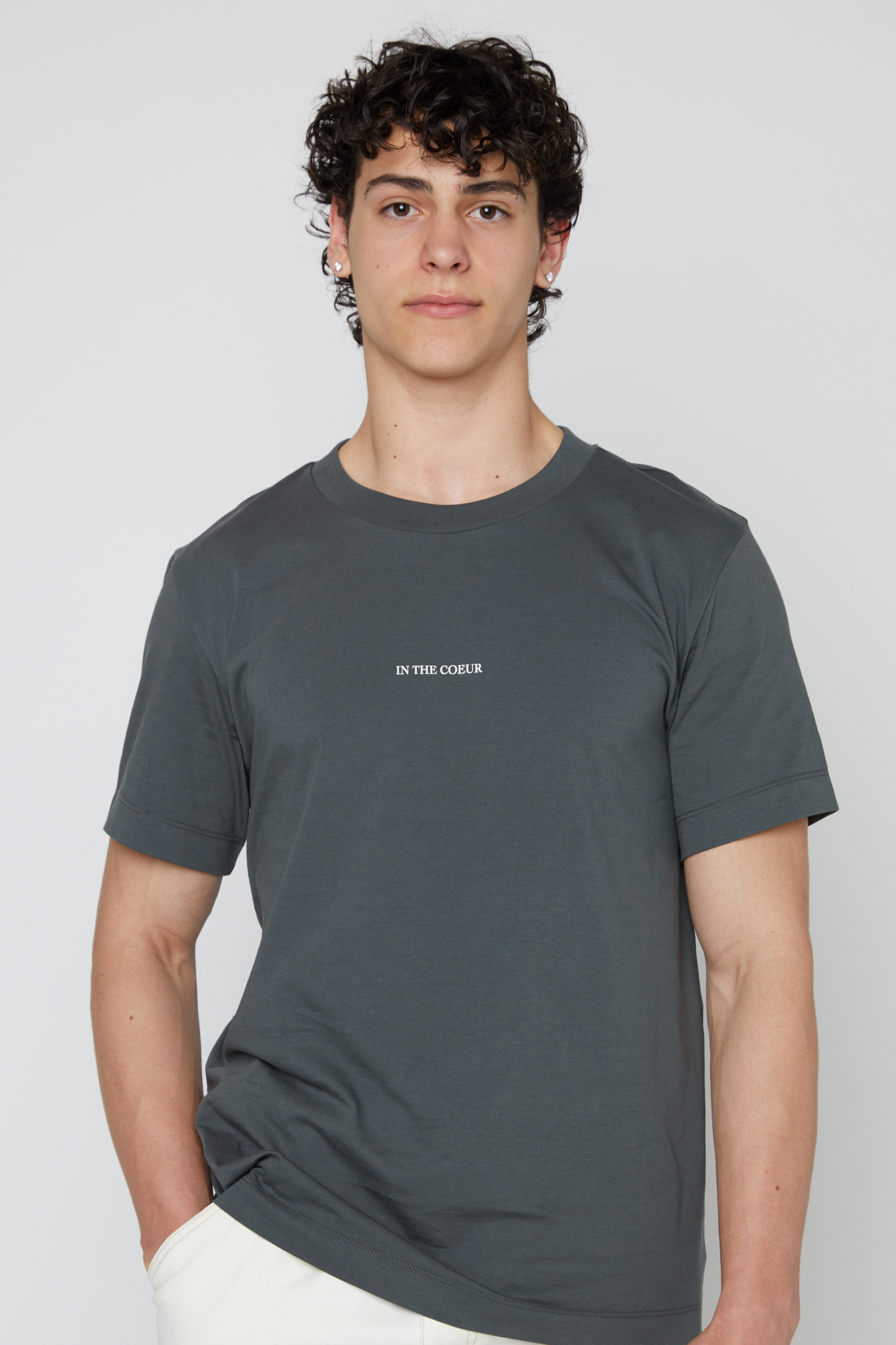 Charcoal Men's Graphic T-Shirt
