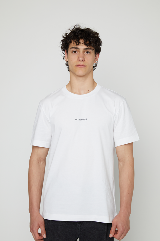 White Men's Graphic T-Shirt