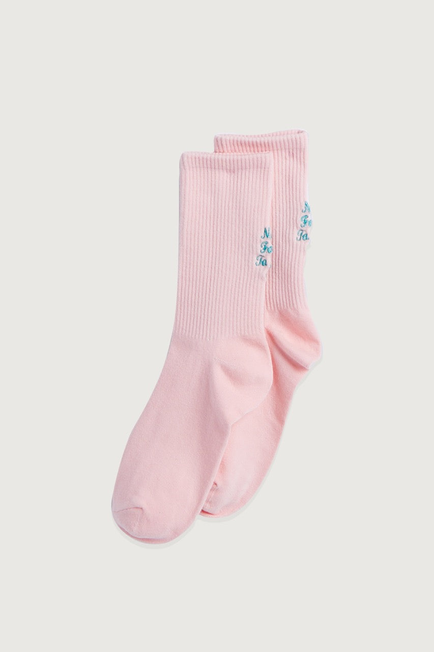 Pink Never Forget To Smile Socks