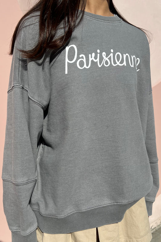 "Parisienne" Grey Sweatshirt