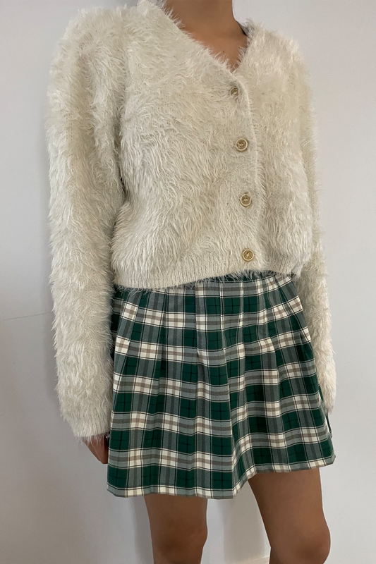 Green Plaid Skirt